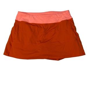 MECDAR Women's Athletic Tennis Golf Skort Skirt‎ 2 Zip Pocket Workout Size 8